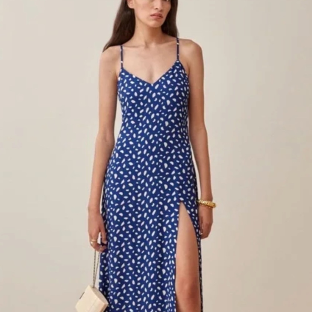 Reformation Blue Crimini Dress